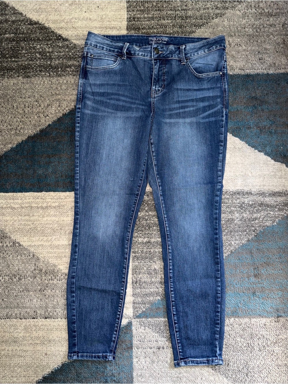 Maurices Dark Blue Skinny Stretch Jeans